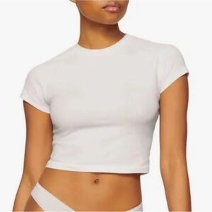 SKIMS Kim Kardashian Women's 4X New Vintage Cropped Raglan T-Shirt New w/ Tags